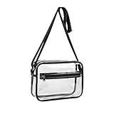 Leggins Mit Taschen Damen Schwarz Billig Transparente Umhängetasche, lässige Aufbewahrungs-Umhängetasche aus PVC Business Taschen (Black, A)