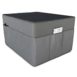 POKAR Husse für 3-teilige Faltmatratze Wasserabweisend Camping Matratze Gästematratze Feldbett Klappbett Gästebett Bodenmatratze Schlafmatratze 80 x 195 x 15 cm, Anthrazit