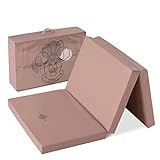 hauck Disney Faltmatratze für Kinderreisebetten mit Tragetasche 120x60x5 cm, Zusammenklappbar, Kompatibel mit Dream N Play Plus, Sleep N Play Go Plus, Play N Relax Center (Sleeper, Minnie Mouse Rose)