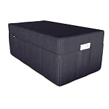 POKAR Husse für 3-teilige Faltmatratze Camping Matratze Gästematratze Feldbett Klappbett Gästebett Bodenmatratze Schlafmatratze 120 x 195 x 15 cm, Anthrazit