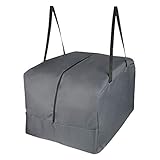 freigarten.de Aufbewahrungstasche/Cover für Loungekissen | Grau | 80 x 80 x 60 cm Schutzhülle Semi-Wasserabweisend | 100% Polyester PVC - Beschichtung | für Outdoor Garten Möbel (Anthrazit)