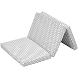 Alvi Reisebettmatratze 60x120cm faltbar | Faltmatratze mit Tragetasche | Dicke Matratze 6 cm | Klappmatratze | Bezug abnehmbar | Kern aus Kaltschaum