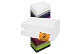 npluseins 2er Pack Spannbezüge Kissenbezüge für Gesundheitskissen 1450.2049, 1 Pack (2 Stück) - Spannbezüge 35-40 x 55-60 cm, weiß