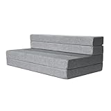 K´Foam Store Schlafsofa und Klappmatratze, ideal für Camping, Wohnungen, Reisen, Gäste, 135 x 190 x 11 cm