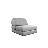 Mirjan24 Sofa Kevin Cord mit Schlaffunktion, Schlafsofa, Bettsessel, Klappmatratze, Faltmatratze, Gästebett, Schlafcouch, Kinderzimmer (Poso 110)