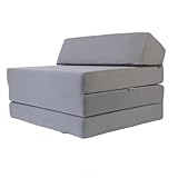 FORTISLINE - Klappmatratze 200x70x10cm - 3-teilige Faltmatratze - H2 Gästematratze - Camping Faltbare - Kamping Bett - Waschbar Bezug - Erwachsene Klappbar - Reisematratze - Schaumstoff Matratze
