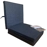 Goliez® Komfort Gästematratze - Klappmatratze für Reisebett Kamping Bett und Sitzblock, Bezug Klappbare Liegematratze Gästebett - Öko-Tex Zertifiziert (Grau, Einzel (190x60x7cm))