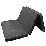 FORTISLINE - Klappmatratze 195x120x8cm - 3-teilige Faltmatratze - H2 Gästematratze - Camping Faltbare - Kamping Bett - Waschbar Bezug - Erwachsene Klappbar - Reisematratze - Schaumstoff Matratze