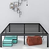 Zinus Van Bed 180x200 cm - Höhe 41 cm mit Stauraum unter dem Bett - Metall-Plattformbettrahmen - Schwarz