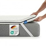 MSS e.K. Komfortschaum Matratzentopper 130 x 200 cm | optimale Körperanpassung | Mattress Topper 130x200 | Designed und produziert in Deutschland | Oeko-TEX Zertifiziert