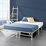 Zinus SmartBase Bett 140x200 cm - Höhe 35 cm - Ideal für ein Gästebett - Stauraum unter dem Bett - Schwarz