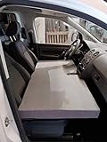 KFoam.es Klappmatratze Vorderbett für VW Caddy Camper Manuelle Farbe Grau (2004-2019)
