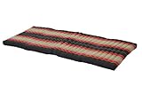 Handelsturm Kapok Matte, Thai Klappmatte ca. 200x80 cm, Thaimatte mit Füllung aus Kapok, Thaikissen Matratze schwarz und rot, Faltmatratze