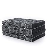 Leewadee Klappmatratze Gästebett Klappbar Auto Matratze Gästematratze Klappbar Faltbare Matratze, Kapok, 200 x 70 cm, Schwarz