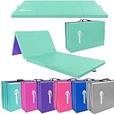 eyepower 180x60 Klappbare Turnmatte für Zuhause - Gymnastikmatte Dicke 5cm - Weichbodenmatte Klappbar - Turnmatte Kinder Outdoor Sport Matratze Sportmatte Faltbar Fitness Matte Pilates Yogamatte