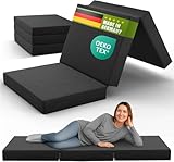 SHOGAZI Klappmatratze 110x190 x 12 cm, Gästematratze klappbar Made in Germany, Faltmatratze VERGLEICHSSIEGER, ultimativer Schlafkomfort, Orthopädischer Kaltschaum - Anthrazit