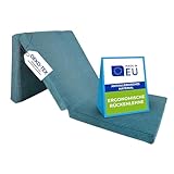 Pillows24 – Klappmatratze 190x60x7 cm mit abnehmbarem Bezug & Tragegriffen | Gästematratze klappbar | Oeko-TEX | Faltbare Matratze/Faltmatratze für Gäste, Kinder oder Reisen | Türkis