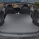 Telomat Camping Matratze für Tesla Model Y Memory Foam Matratze Faltbare Auto Kofferraum Matratze Rücksitz Matratze Autobett mit Aufbewahrungstasche für Lange Reisen und Auto Schlafen (Upgraded Grey