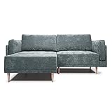 VitaliSpa Sofa L Form Cali, Grau, 236 x 172 cm