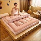 Futon-Matratzenauflage für Kingsize-Betten, weiche, bequeme Klappmatratze, 10 cm dicke Topper-Matratze für Schlafzimmer, Einzel-, Doppel- und Twin-Queen-Kingsize-Matratzen (Größe: 90 x 200 c