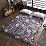 Faltmatratze Einzelbett Doppelbett Anti-Rutsch Bodenmatte Schlafmatte Rollmatratze Tatami Matte Einfach zu verstauen und tragbar für Camping (E 120 * 200 cm)