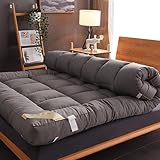 MZYZPPBD Futon Matratze Atmungsaktiv Weich Klappmatratze Bodenmatratze Gepolsterte Japanische Tatami Gesteppte Bett, Dicke Faltmatratze Schlafmatte Rollmatratze Bodenliege Gästematratze,002,150*200cm